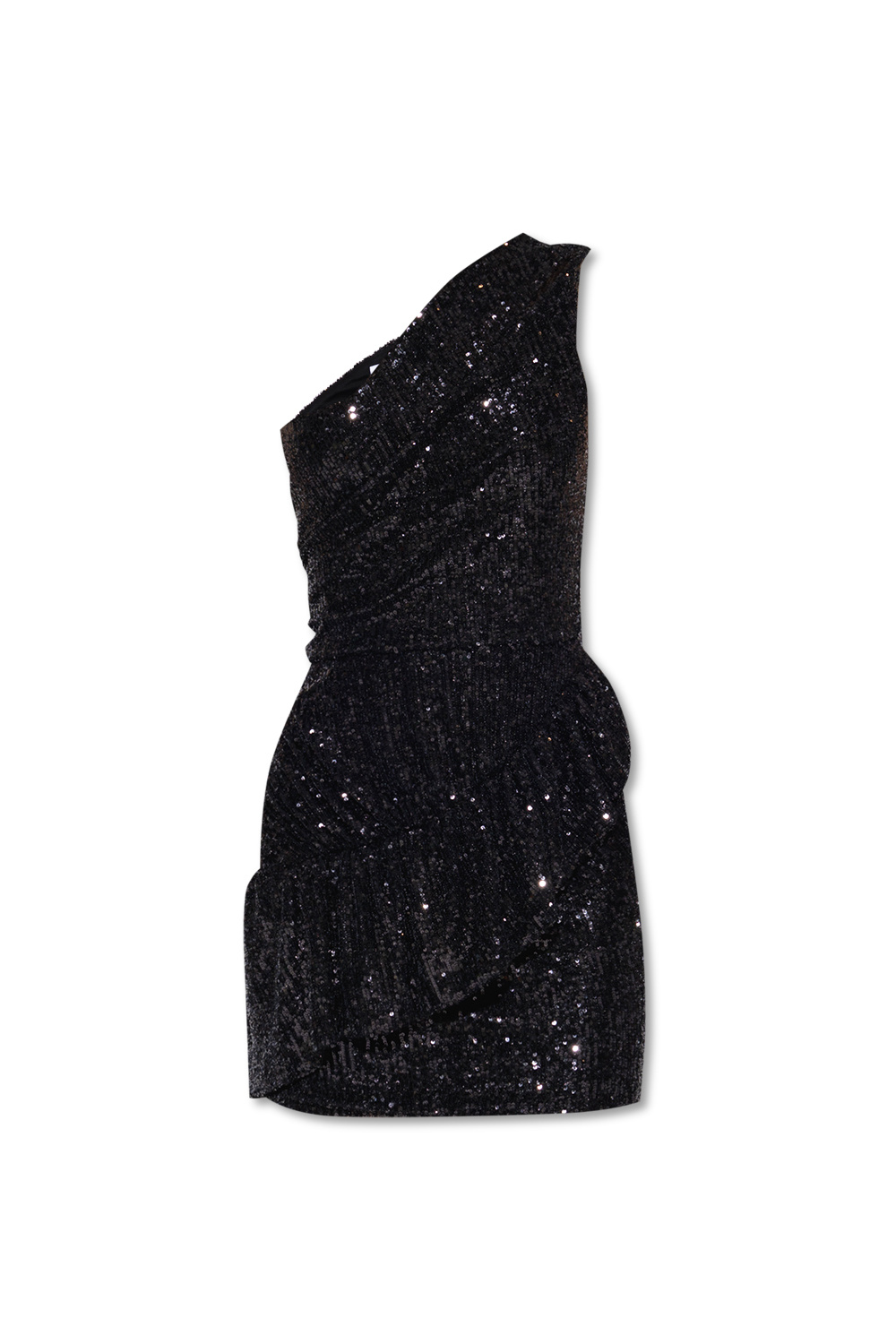 Overlapping Sequin Long Sleeve Turtle Swing Dress Sila dress with sequins Iro SchaferandweinerShops Canada